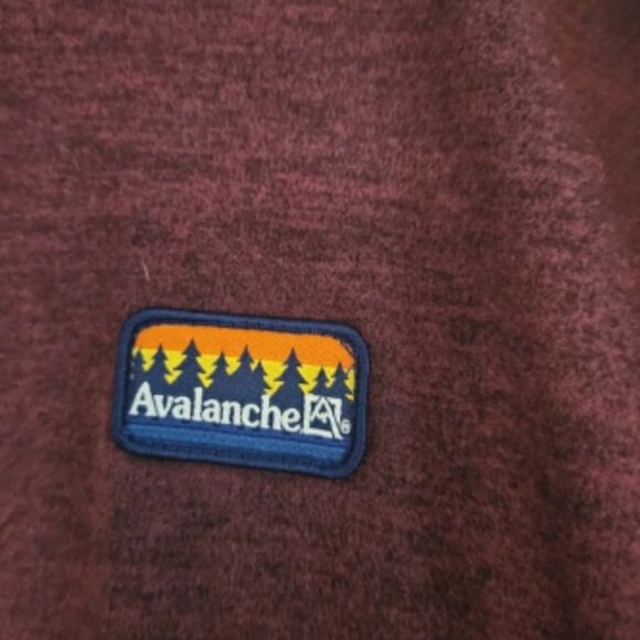 NWOT Mens Avalance Maroon Zip Up Jacket Size XL - Picture 2 of 9